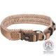 Trixie Halsband hond boho extra breed met ruit karamel