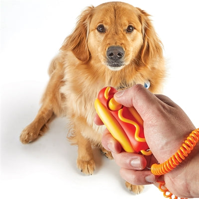 Afbeelding laden in galerijviewer, Brightkins Smarty pooch training clicker hotdog
