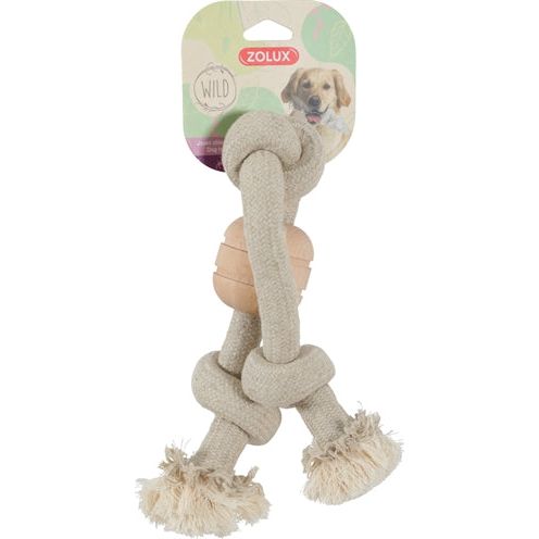 Afbeelding laden in galerijviewer, Zolux Wild mix touw met hout 3 knoop
