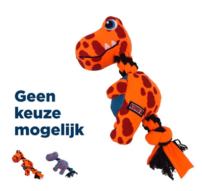 Afbeelding laden in galerijviewer, Kong Signature dynos fleece met piep assorti
