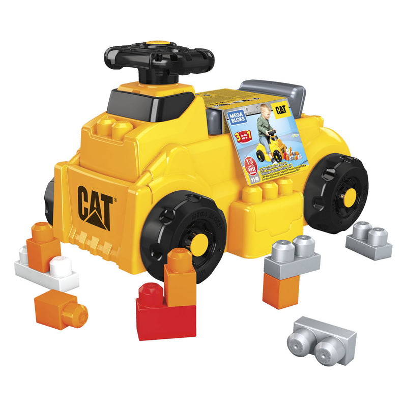 Afbeelding laden in galerijviewer, Mega Bloks CAT Build n Loopauto met Blokken
