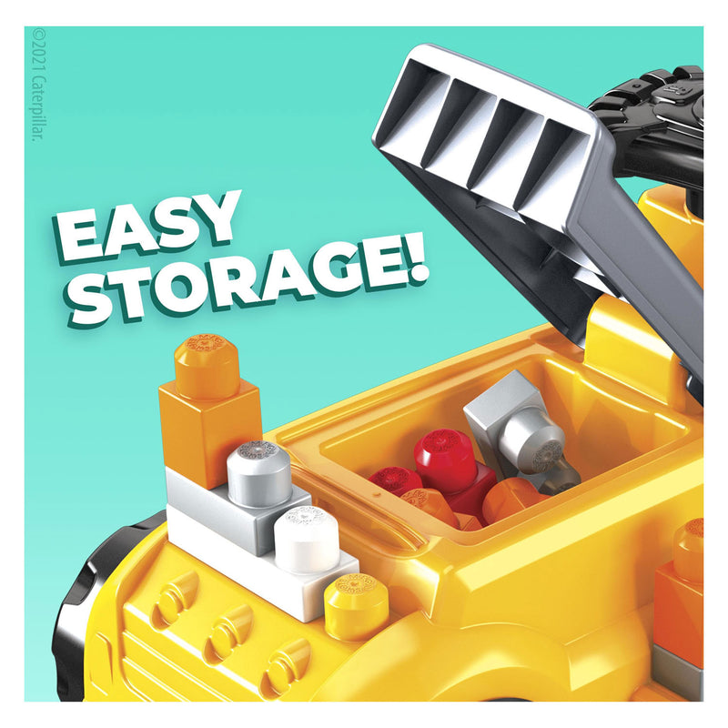 Afbeelding laden in galerijviewer, Mega Bloks CAT Build n Loopauto met Blokken
