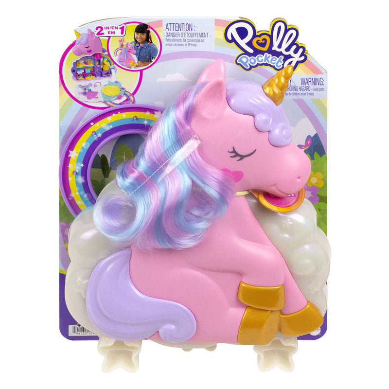 Afbeelding laden in galerijviewer, Mattel Polly Pocket Salon van de Regenboog Eenhoorn
