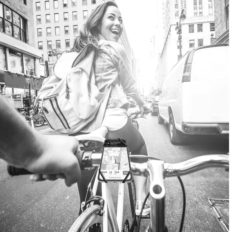 Afbeelding laden in galerijviewer, Celly swipebike - telefoonhouder fiets - swipe-up en face-id functies - grijs
