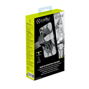 Celly swipebike - telefoonhouder fiets - swipe-up en face-id functies - grijs