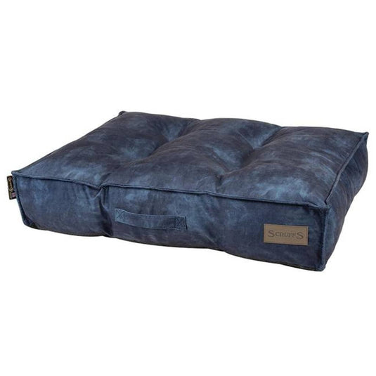 Scruffs Tramps Scruffs Tramps Hondenkussen Kensington maat M 80x60 cm marineblauw