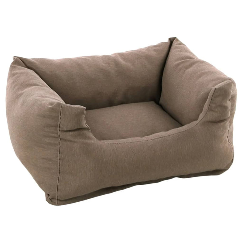 Afbeelding laden in galerijviewer, FLAMINGO FLAMINGO Hondenmand met rits Panama rechthoekig 50x40x18 cm taupe
