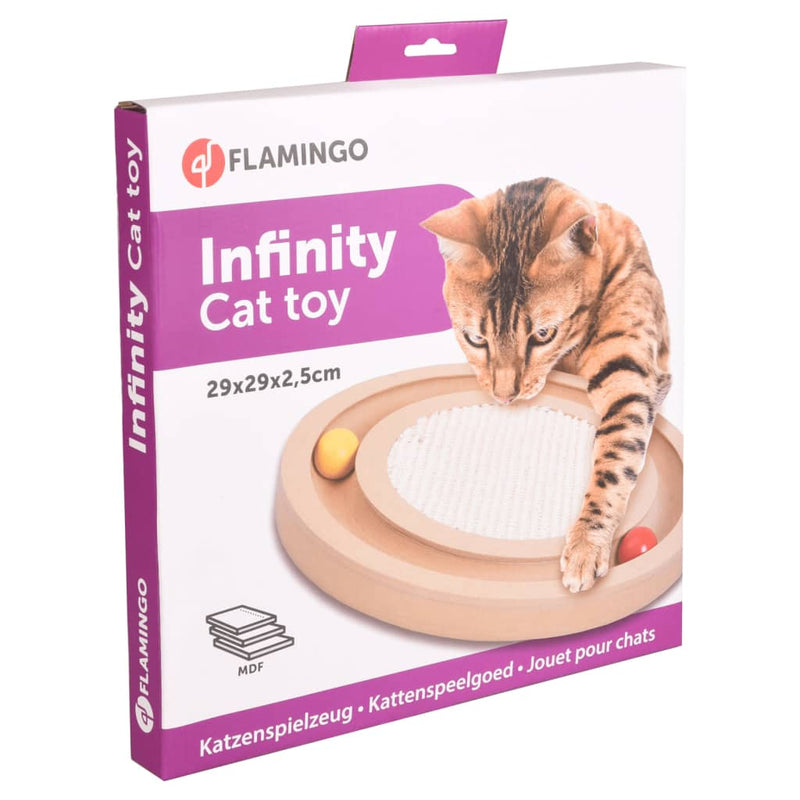 Afbeelding laden in galerijviewer, FLAMINGO FLAMINGO Kattenkrabspeeltje Infinity 29x29x2,5 cm naturel
