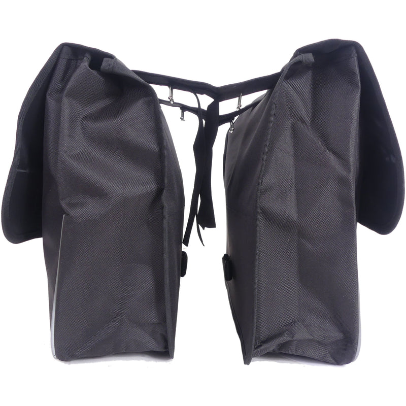 Afbeelding laden in galerijviewer, Edge Dubbele fietstas Basic Shopper 32 liter 32 x 38 x 13cm (2x) zwart
