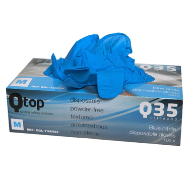 Qtcycletech iqtop nitril handschoen dispenser maat xl per 100 stuks