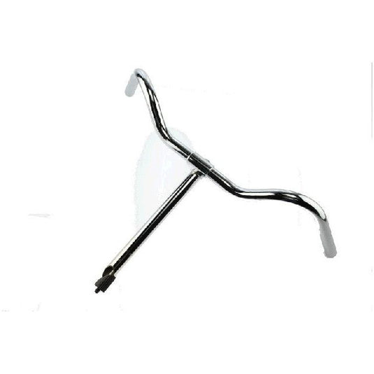 Humpert stuur 30cm chroom vast
