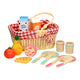 Pic Houten Picknickset in Draagmand
