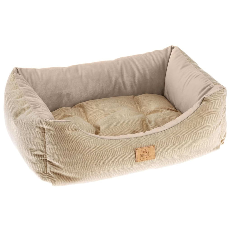 Afbeelding laden in galerijviewer, Ferplast Hondenen kattenbed Chester 80 beige
