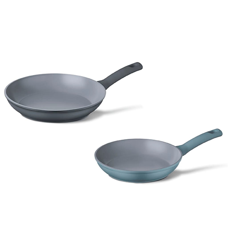 Afbeelding laden in galerijviewer, CUISINOX CUISINOX 2-delige Koekenpanset denimblauw
