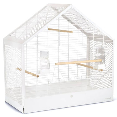 Beeztees Beeztees Vogelkooi Yara 71x35x70 cm metaal wit