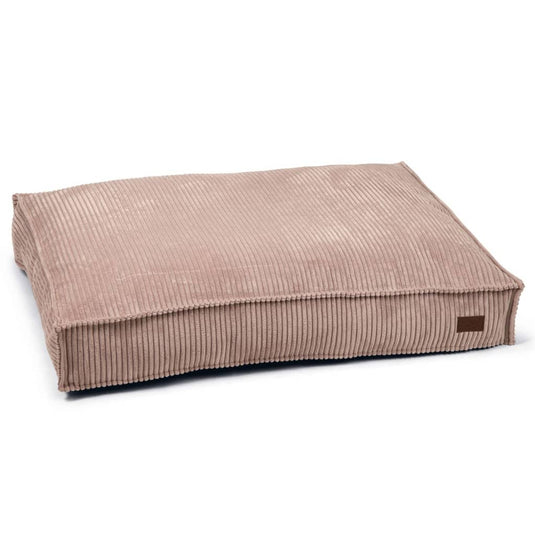 Designed by Lotte Designed by Lotte Hondenkussen geribbeld 100x70x15 cm roze