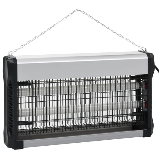 VidaXL Vliegendoder 30 W aluminium zwart