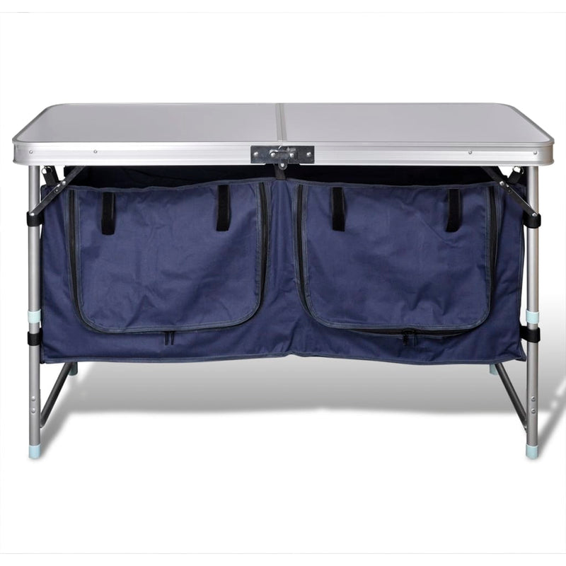 Afbeelding laden in galerijviewer, VidaXL Campingkastje met aluminium frame
