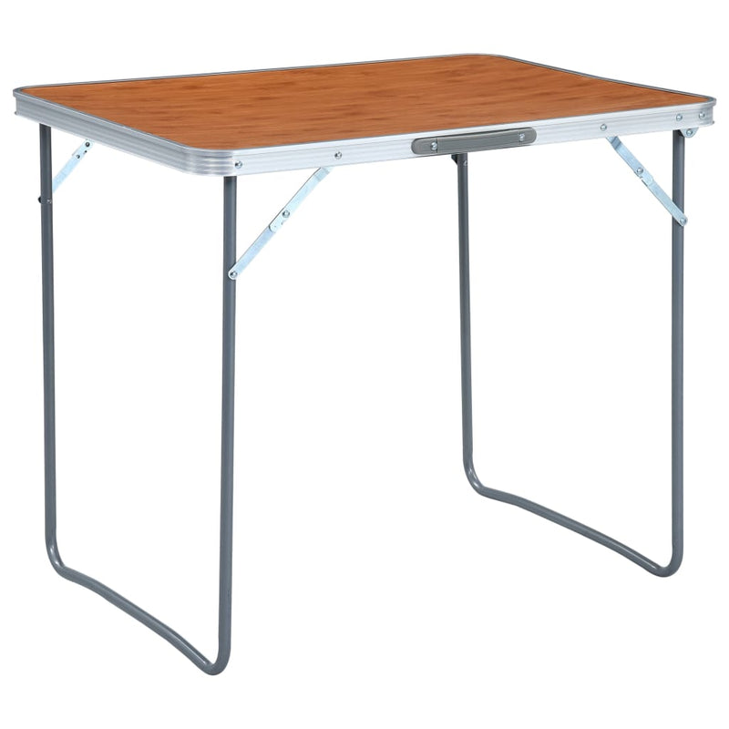 Afbeelding laden in galerijviewer, VidaXL Campingtafel inklapbaar met metalen frame 80x60 cm
