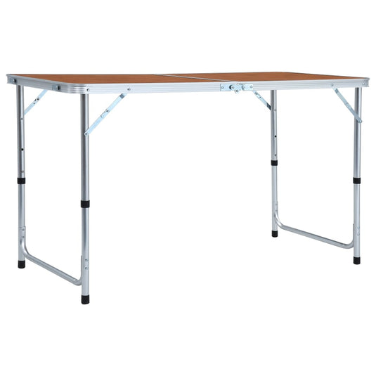 VidaXL Campingtafel inklapbaar 120x60 cm aluminium
