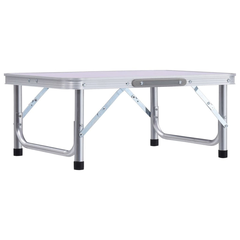 Afbeelding laden in galerijviewer, VidaXL Campingtafel inklapbaar 60x45 cm aluminium wit
