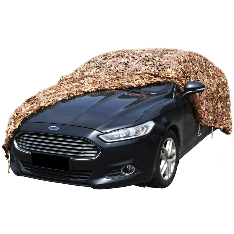 Afbeelding laden in galerijviewer, VidaXL Camouflagenet met opbergtas 2x8 m beige
