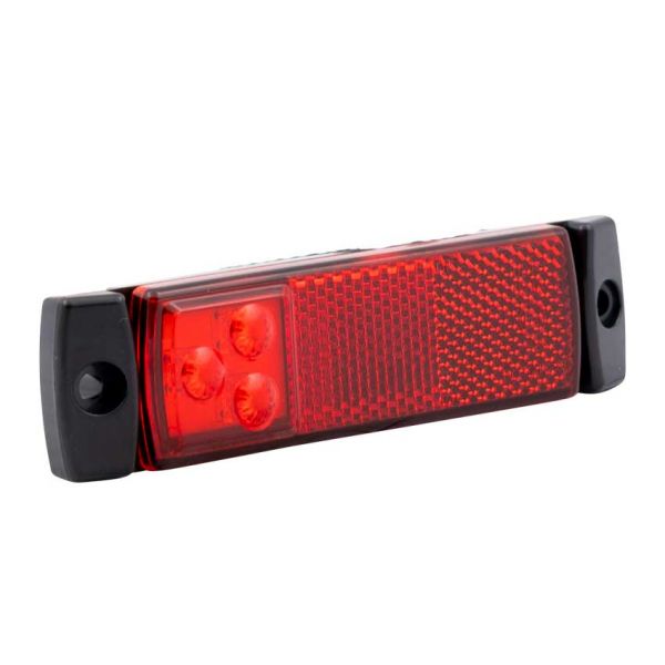 Afbeelding laden in galerijviewer, Zijmarkeringslicht 9-32V 3 led rood
