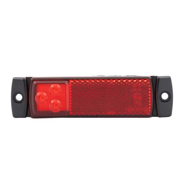 Afbeelding laden in galerijviewer, Zijmarkeringslicht 9-32V 3 led rood
