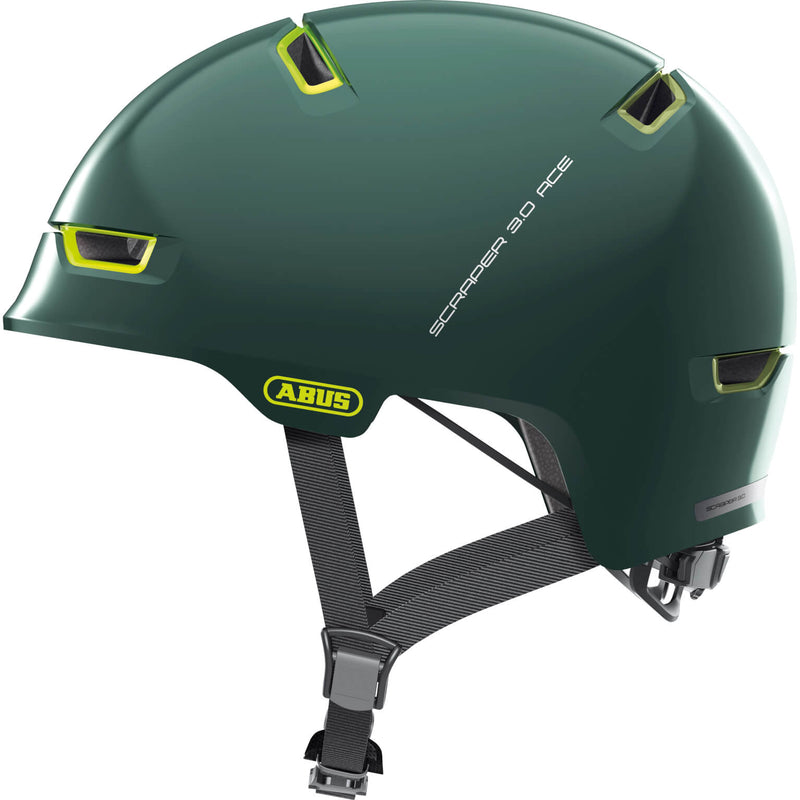 Afbeelding laden in galerijviewer, Abus Helm Scraper 3.0 ACE ivy Groen M 54-58cm
