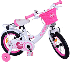 Volare Ashley Kinderfiets Meisjes 14 inch Wit Twee Handremmen