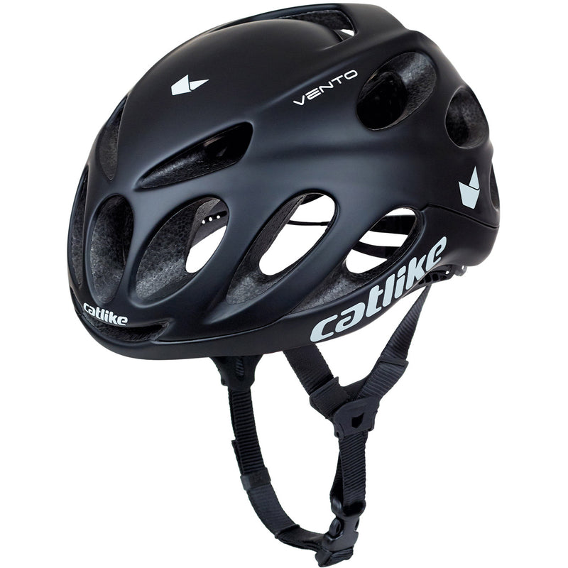 Afbeelding laden in galerijviewer, Catlike racehelm vento maat s 52-54cm zwart mat
