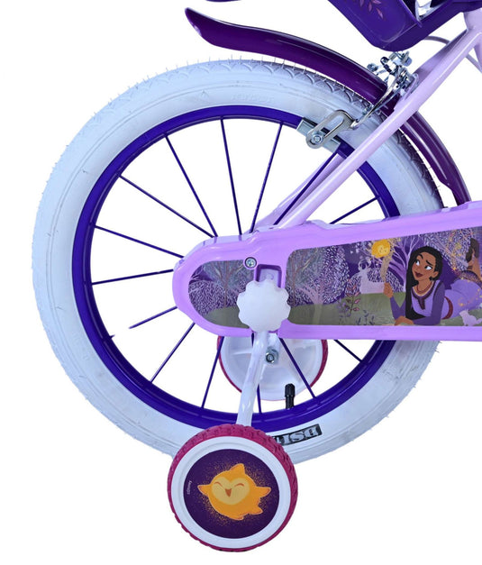 Wish Wish Wish Kinderfiets Meisjes 16 inch Paars Twee handremmen