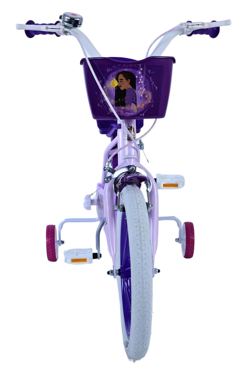 Afbeelding laden in galerijviewer, Wish Wish Wish Kinderfiets Meisjes 16 inch Paars Twee handremmen
