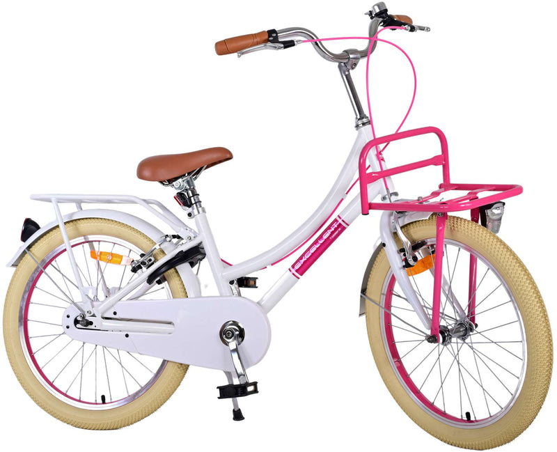 Afbeelding laden in galerijviewer, Volare Volare Kinderfiets Meisjes 20 inch Wit Twee handremmen
