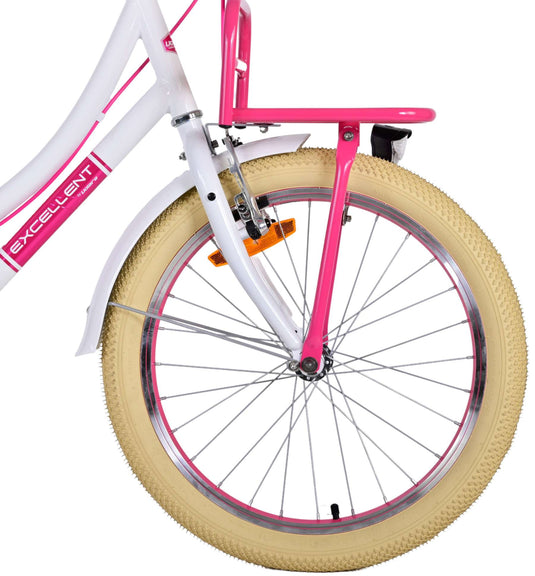 Volare Volare Kinderfiets Meisjes 20 inch Wit Twee handremmen