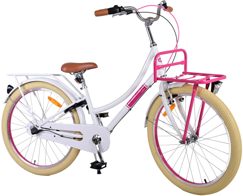 Afbeelding laden in galerijviewer, Volare Volare Kinderfiets Meisjes 24 inch Wit 3 Versnellingen
