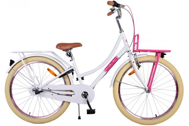 Afbeelding laden in galerijviewer, Volare Volare Kinderfiets Meisjes 24 inch Wit 3 Versnellingen
