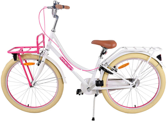 Volare Volare Kinderfiets Meisjes 24 inch Wit Twee handremmen