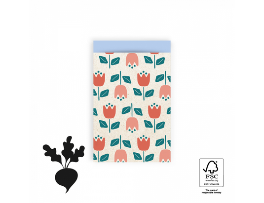 House of Products Cadeauzakjes Tulips Sky Blue 12x19cm 200st