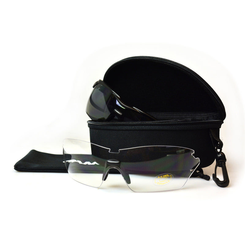 Afbeelding laden in galerijviewer, Vwp bril black-smoke full view sport + clear lens
