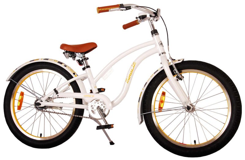 Afbeelding laden in galerijviewer, Volare Miracle Cruiser Kinderfiets Meisjes 20 inch Wit Prime Collection
