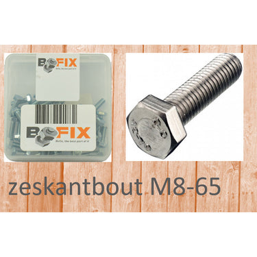 Bofix zeskantbout m8-65 (12st)