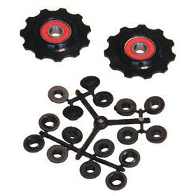 Afbeelding laden in galerijviewer, VWP Set derailleurwieltjes 11t. PUL-110 ceramic lagers
