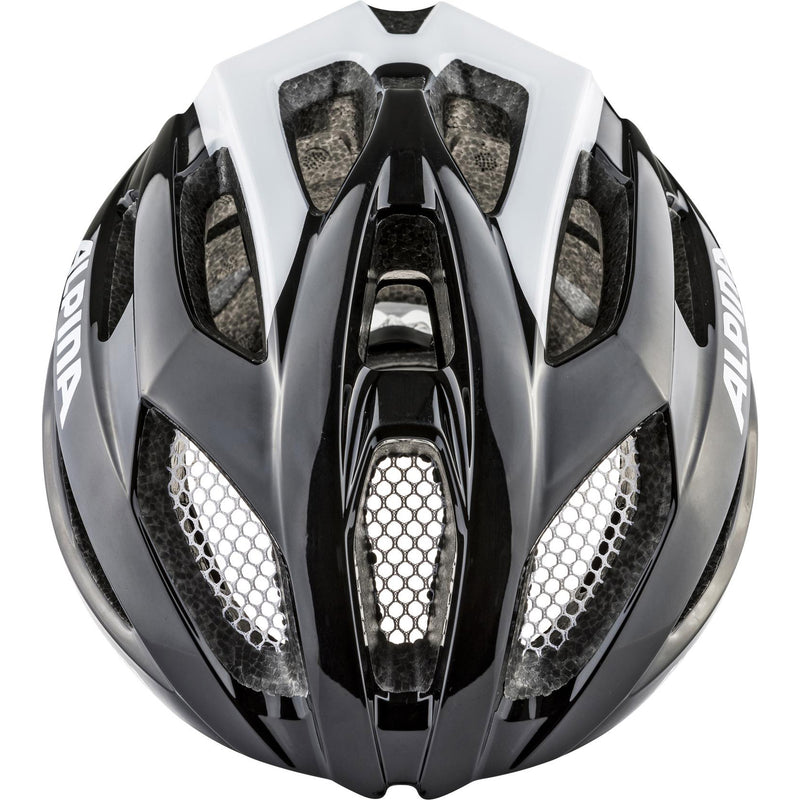 Afbeelding laden in galerijviewer, Olympic sportswear alpina sports racehelm fedaia 53-58 zwart wit
