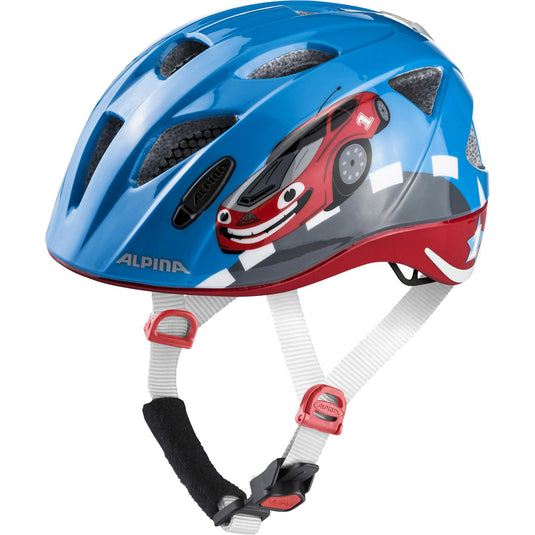 Alpina sports kinderhelm ximo flash red car 45-49 glans