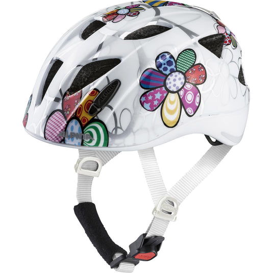 Alpina sports kinderhelm ximo flash white flower 47-51 glans