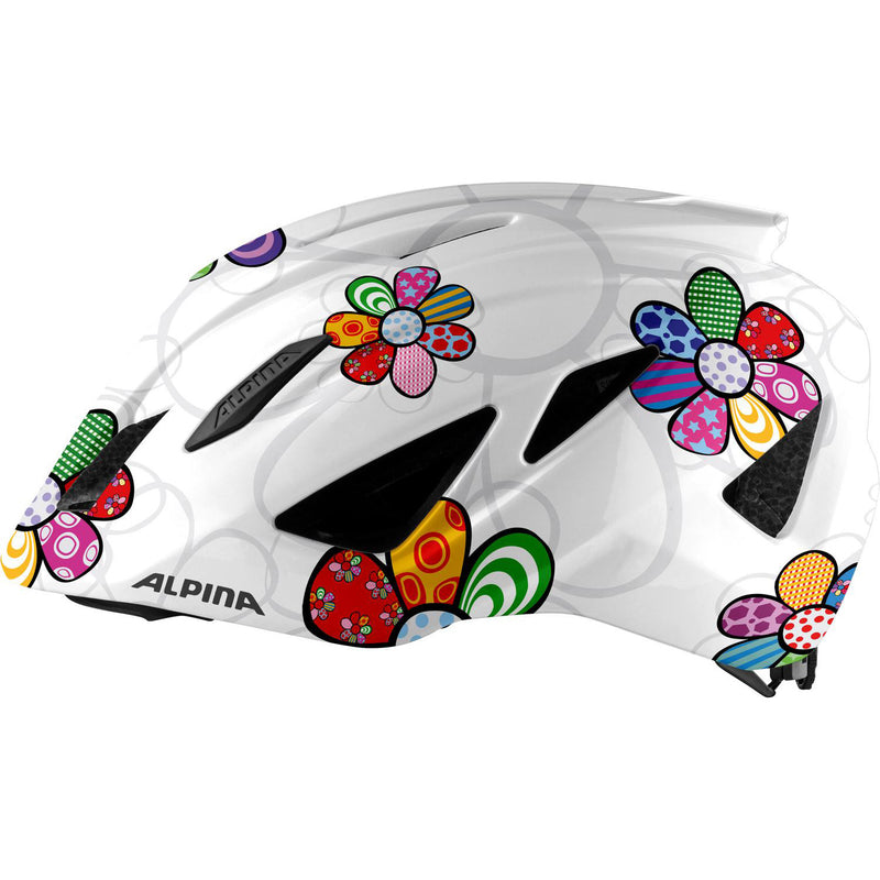 Afbeelding laden in galerijviewer, Alpina Helm Pico pearlwhite-flower gloss 50-55
