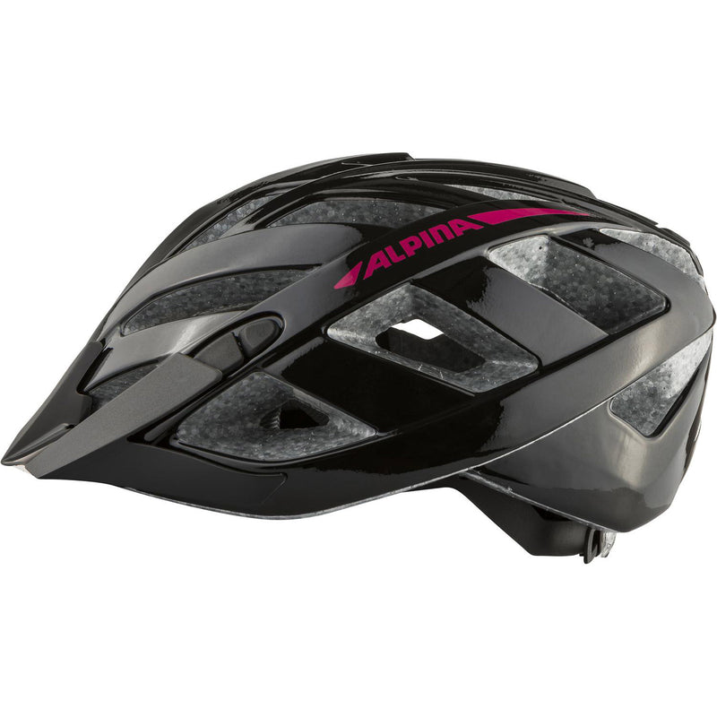 Afbeelding laden in galerijviewer, Alpina sports tour helm panoma 2.0 56-59 glans zwart roze
