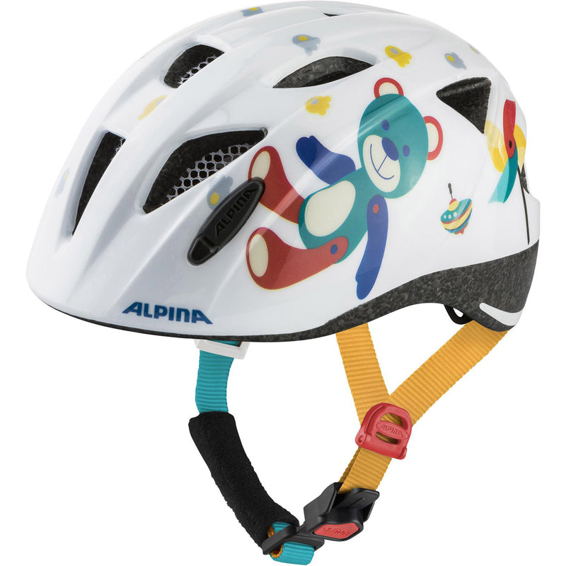 Afbeelding laden in galerijviewer, Alpina sports kinderhelm ximo white bear 47-51 glans
