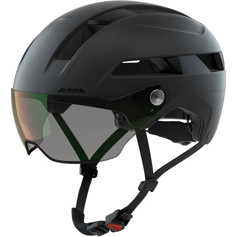 Afbeelding laden in galerijviewer, Alpina sports urban helm soho visor v 52-56 mat zwart
